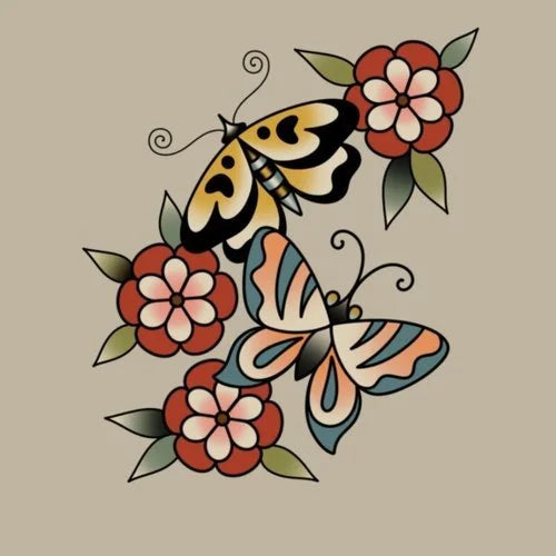 Butterflies flash design by Lilith Jacobs