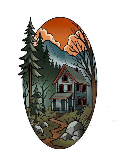 Cabin flash design by Mel Perlman