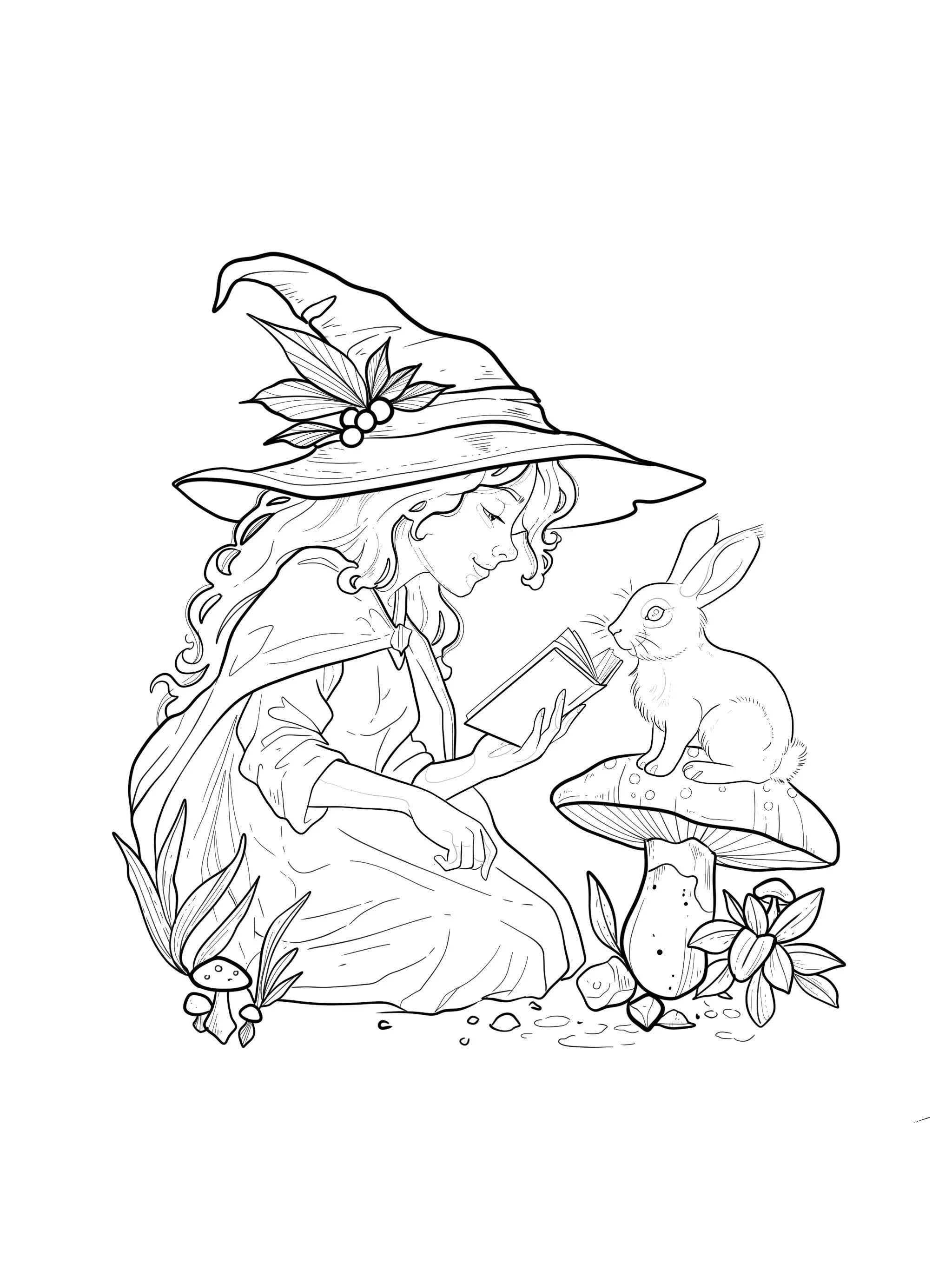 Garden Witch flash design by Mel Perlman