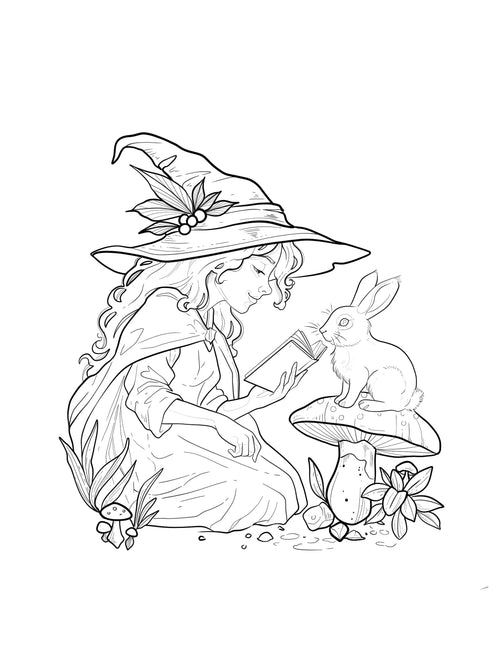 Garden Witch flash design by Mel Perlman