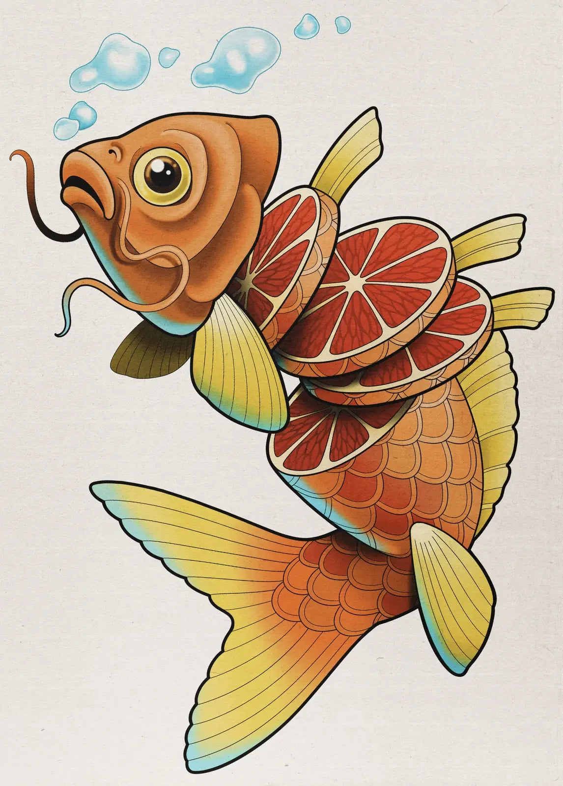 Goldfish flash design by Lilith Jacobs