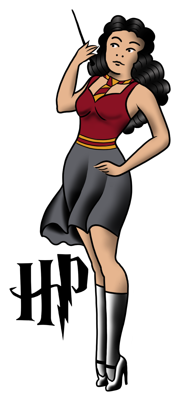 HP Pinup flash design by Brian Bennett