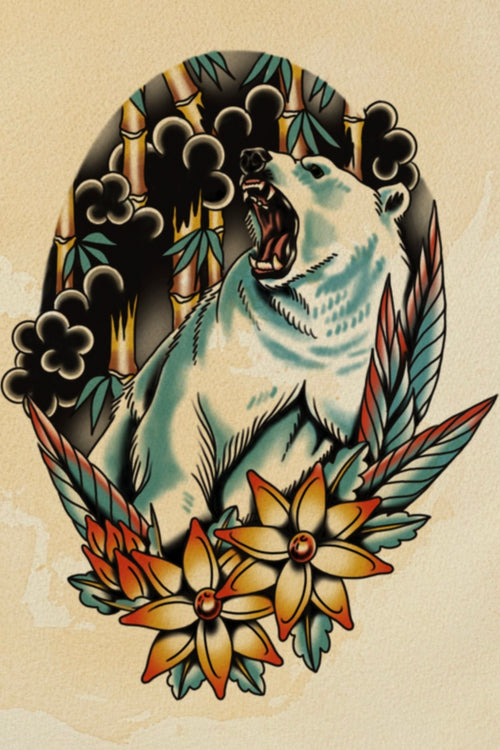 LOST Polar Bear flash design by Bryn Riihimaki