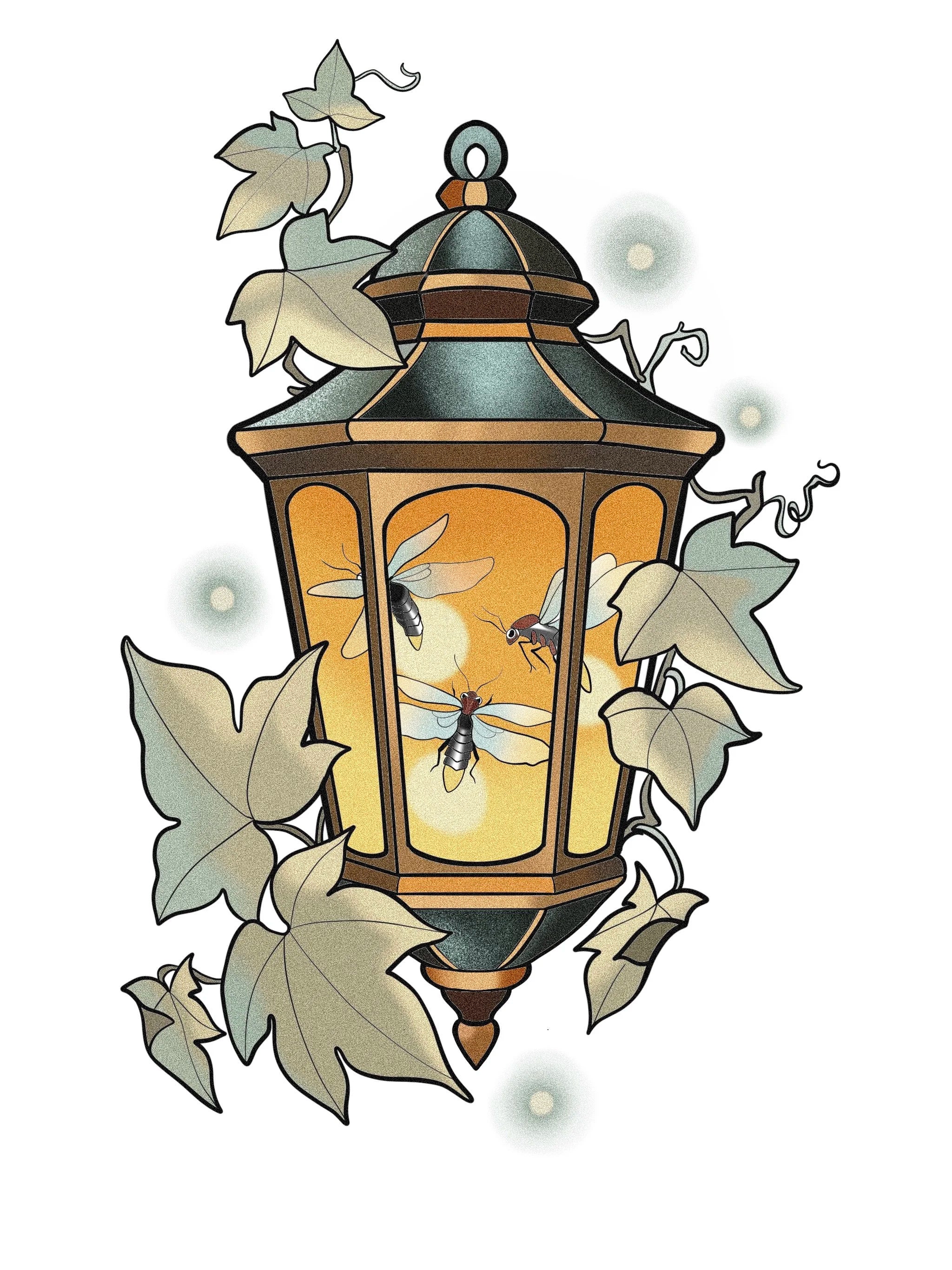 Lantern flash design by Mel Perlman