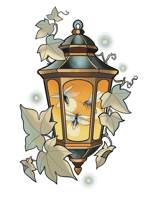 Lantern flash design by Mel Perlman