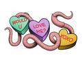 Candy Hearts flash design by Lilith Jacobs