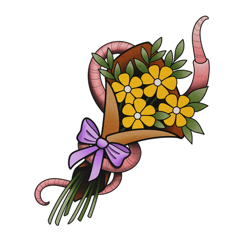 Flower Bouquet flash design by Lilith Jacobs
