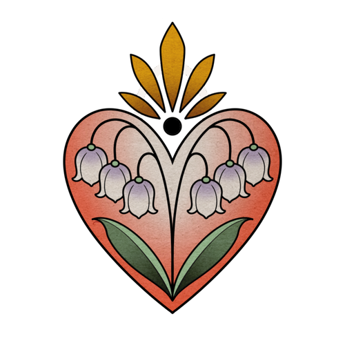 Lily of the Valley flash design by Lilith Jacobs
