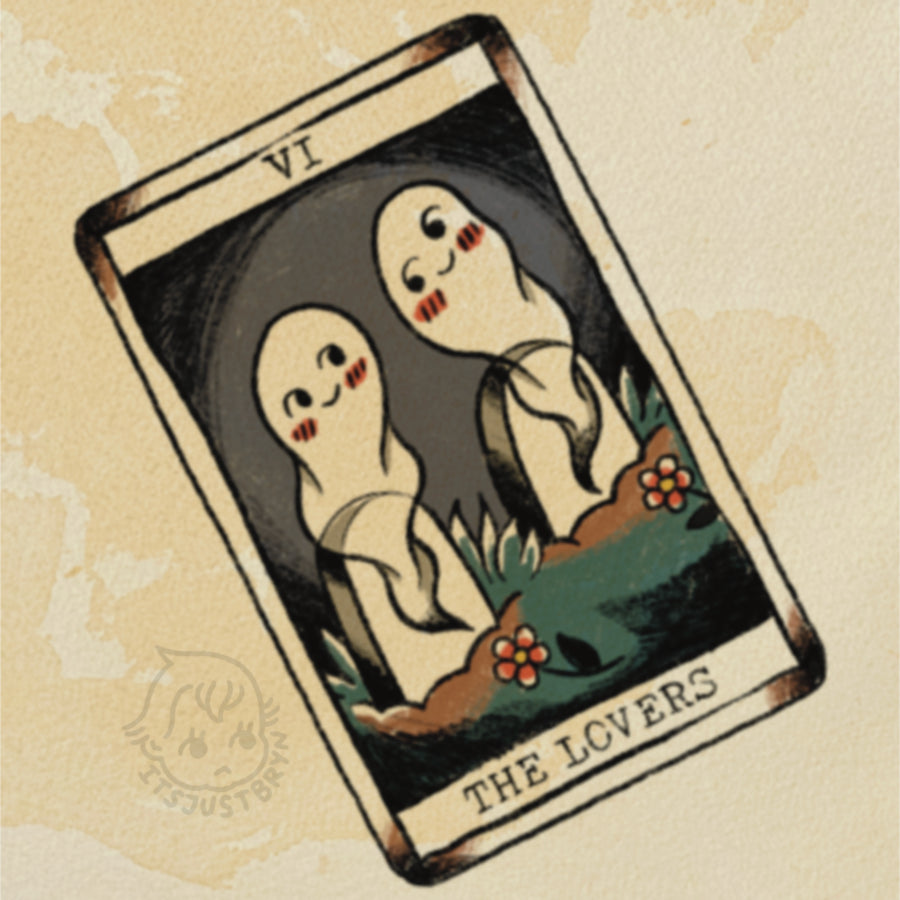 The Lovers flash design by Bryn Riihimaki