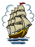 Clipper Ship flash design by Brian Bennett