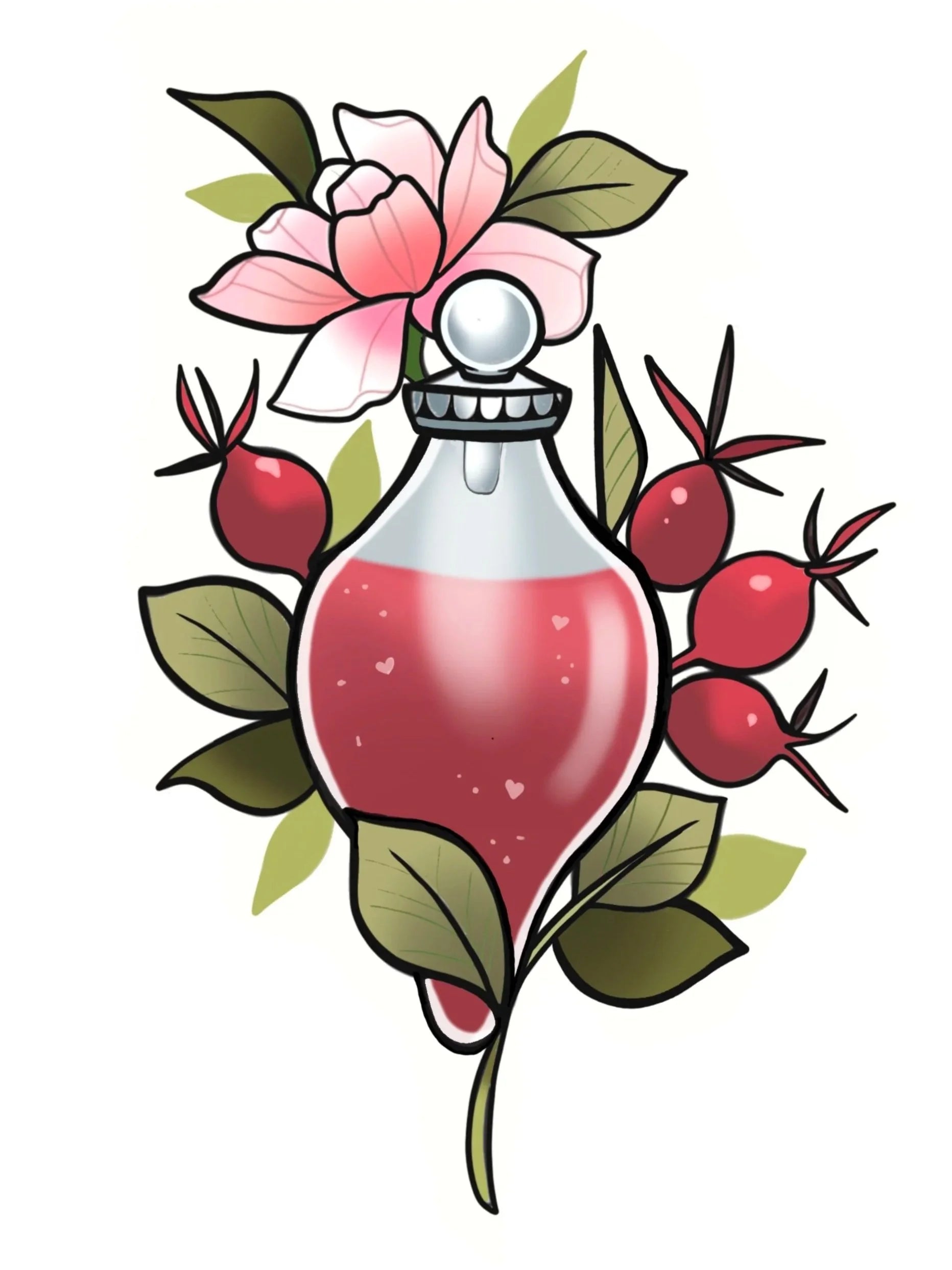 Potion Bottle flash design by Mel Perlman