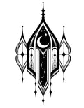 Moon Window flash design by Amber Grey