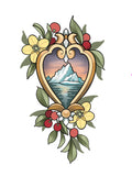 Mountains flash design by Mel Perlman
