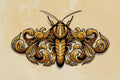 Ornamental Moth #2 flash design by Bryn Riihimaki