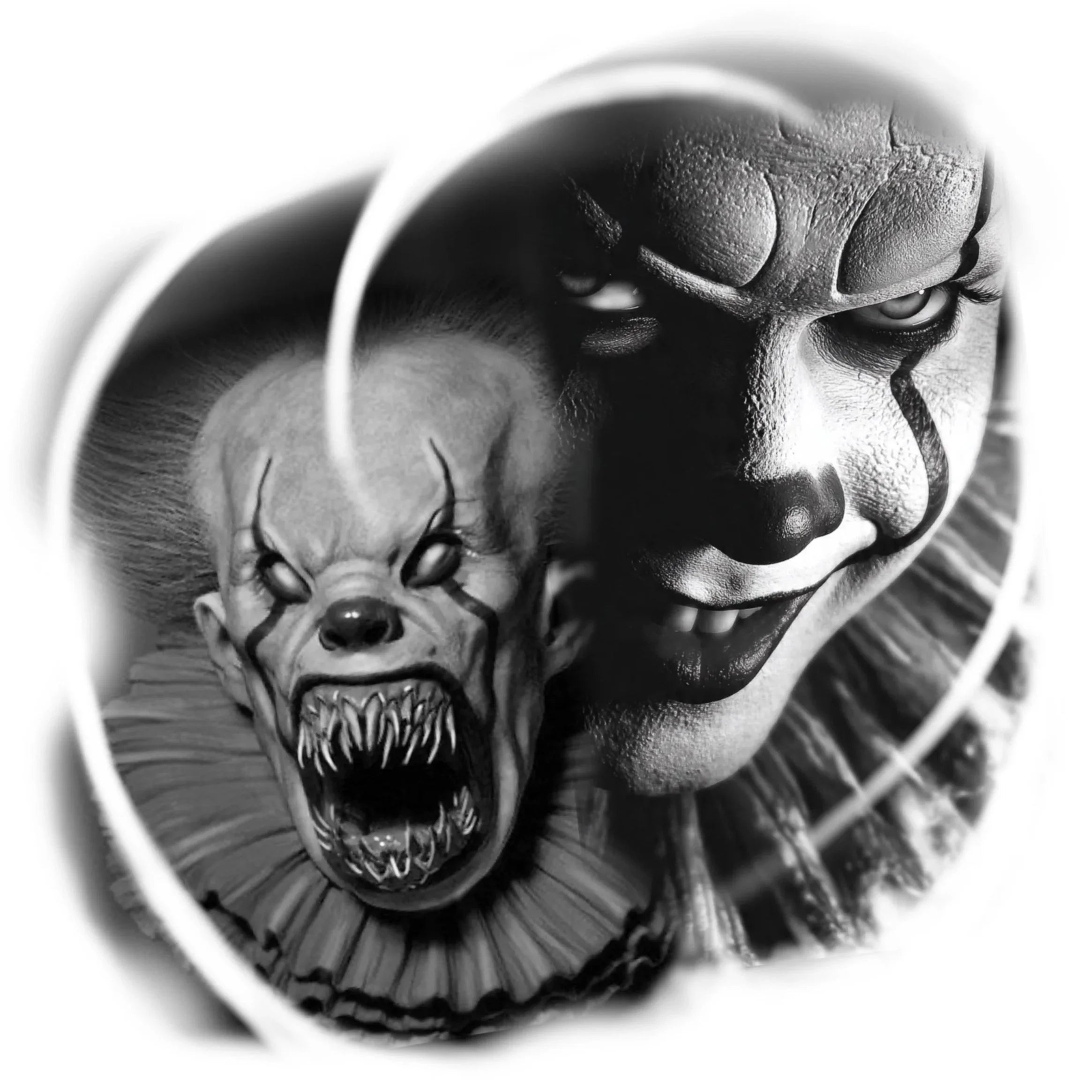 Pennywise Monster flash design by Matt Perlman