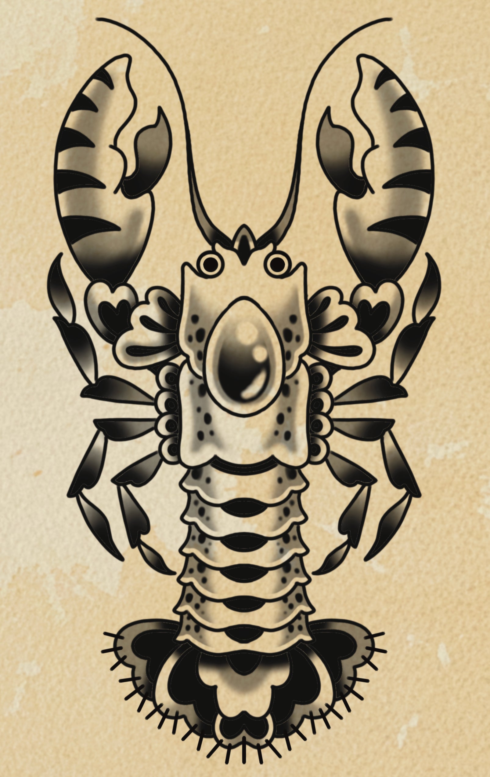 Lobster flash design by Bryn Riihimaki