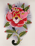 Pink Panther Rose flash design by Lilith Jacobs
