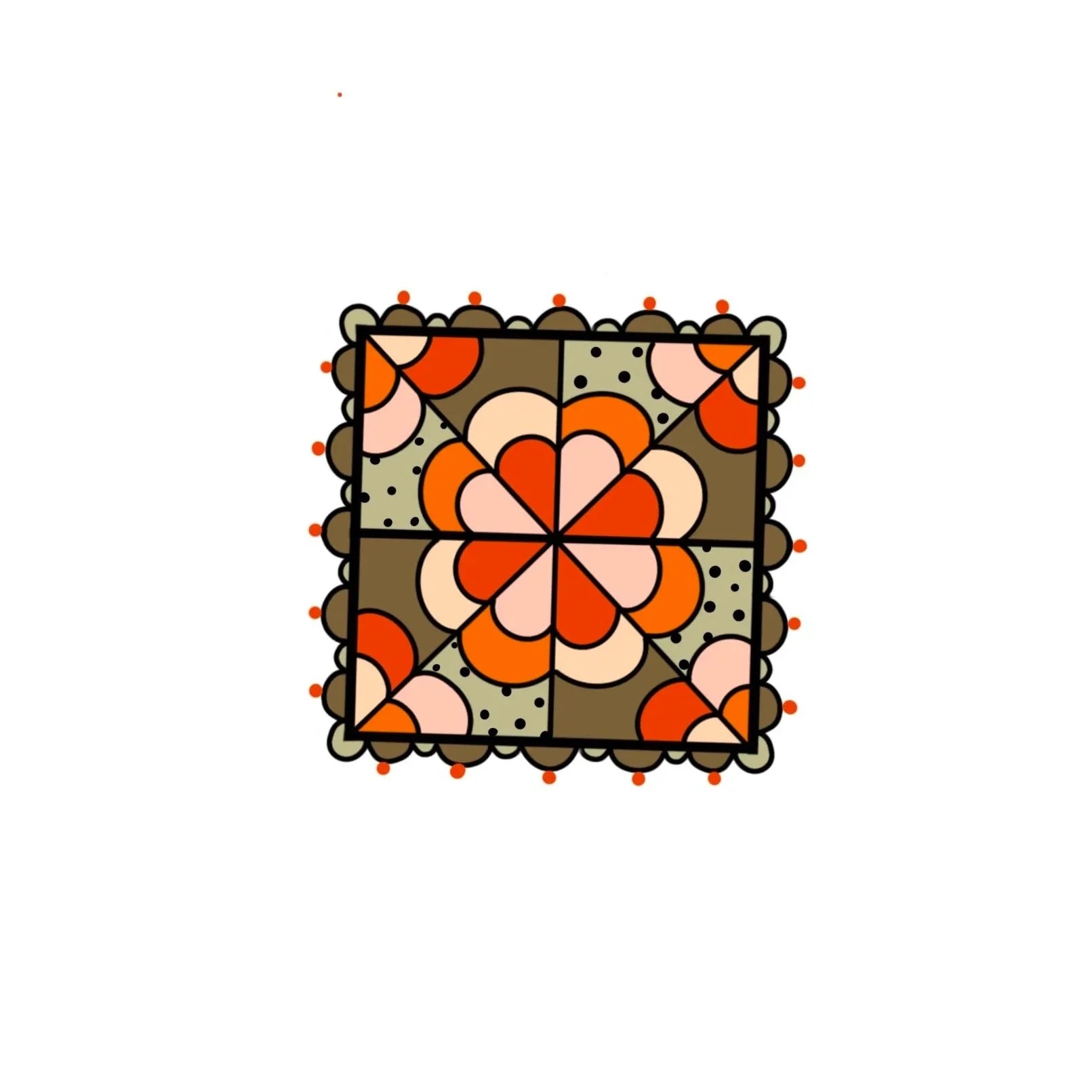 Quilt Square flash design by Mel Perlman