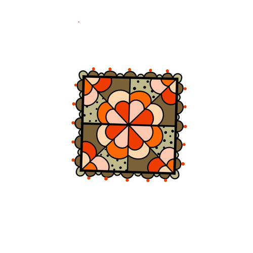 Quilt Square flash design by Mel Perlman