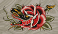 Snakehead and Rose flash design by Lilith Jacobs