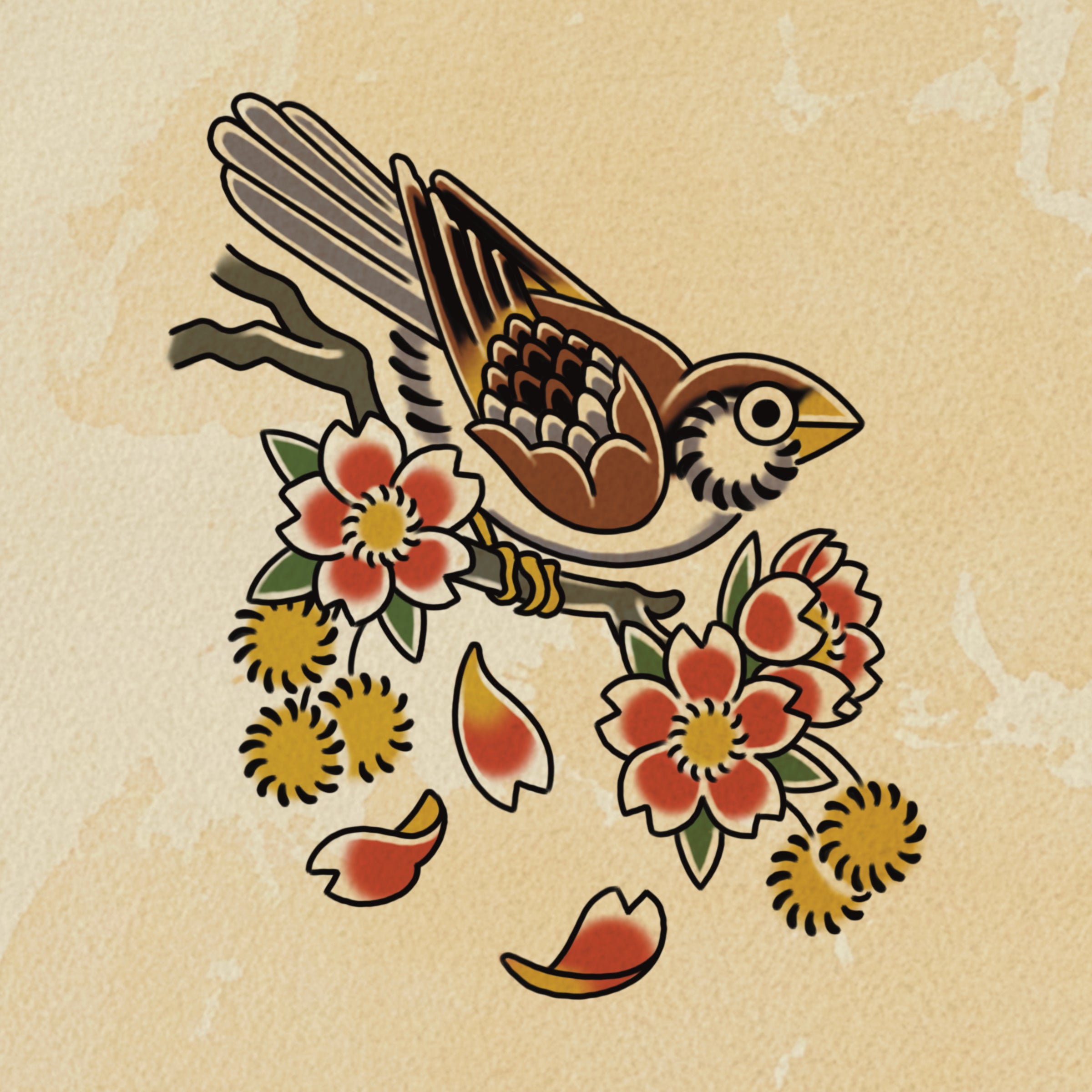 Sparrow flash design by Bryn Riihimaki