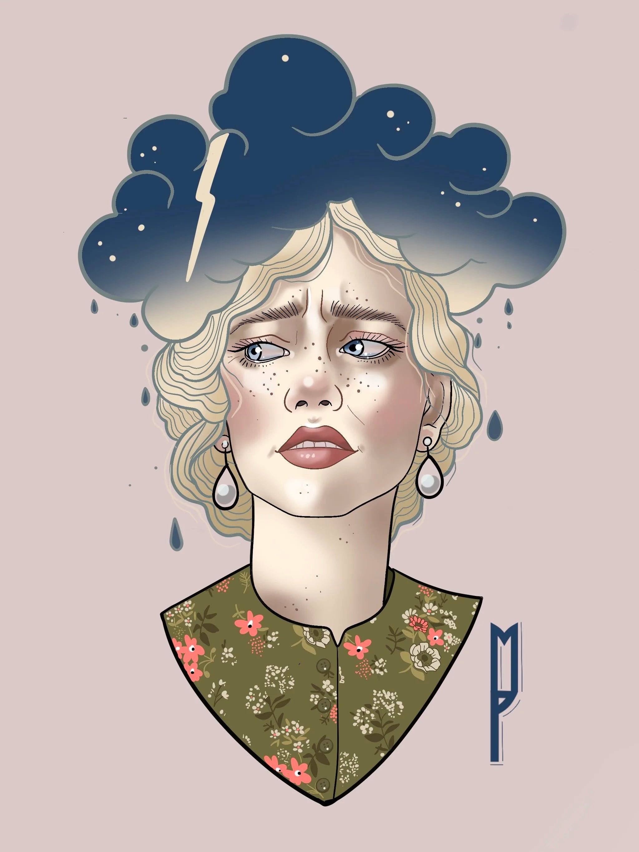 Stormclouds flash design by Mel Perlman