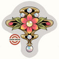 Art Nouveau Brooch flash design by Cortney Norton