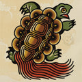 Yell Turtle flash design by Bryn Riihimaki