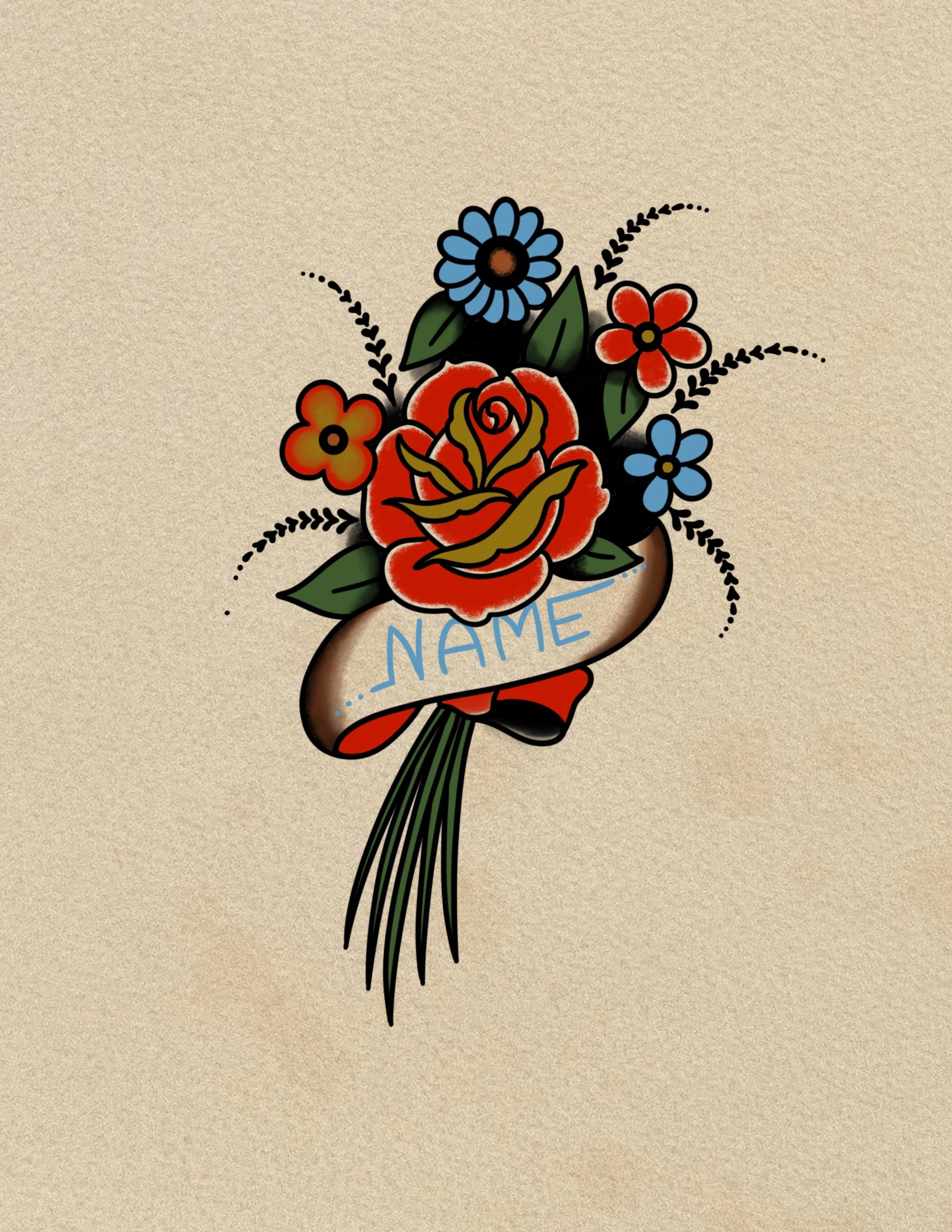 Bouquet flash design by Craig Brock
