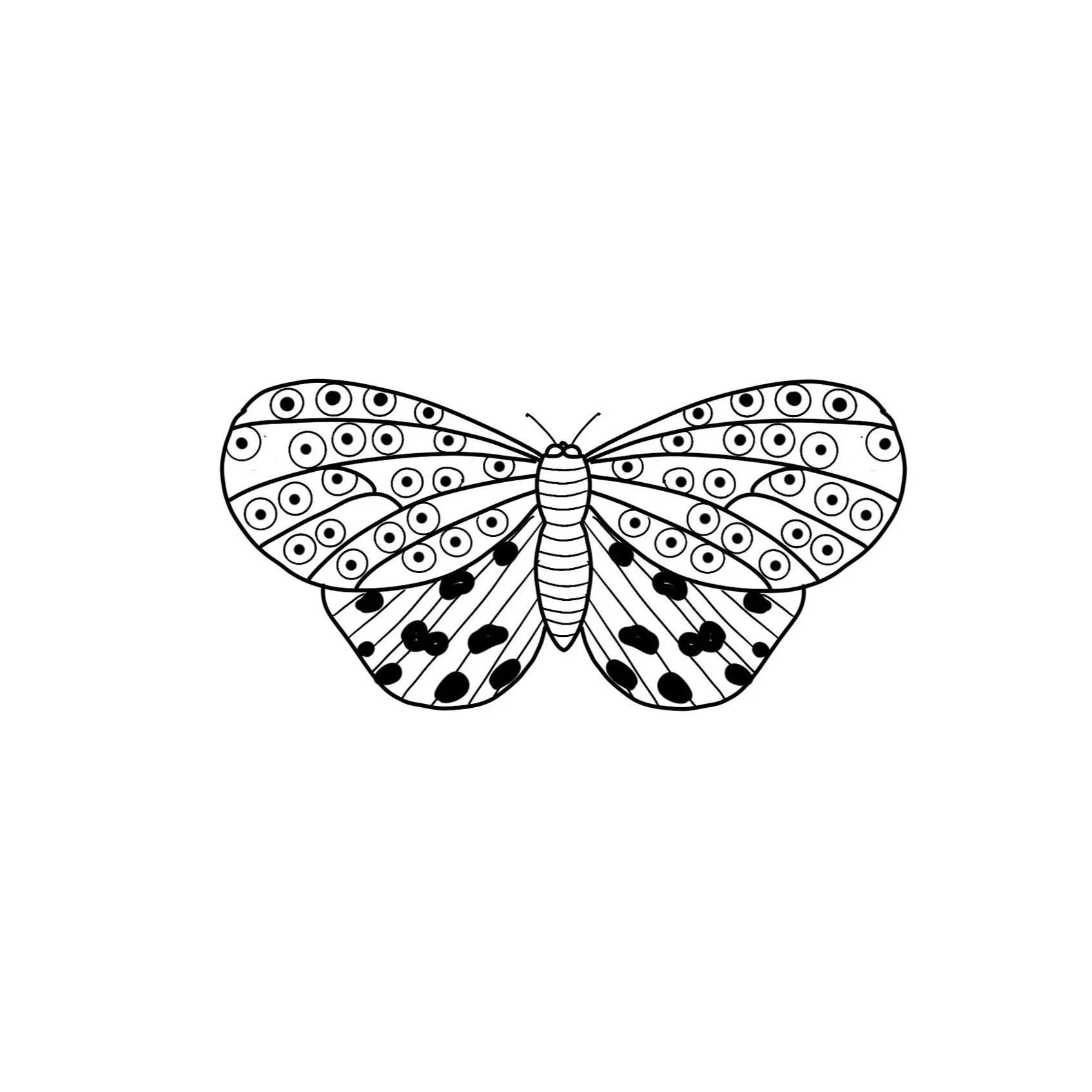 Butterfly flash design by Amber Grey