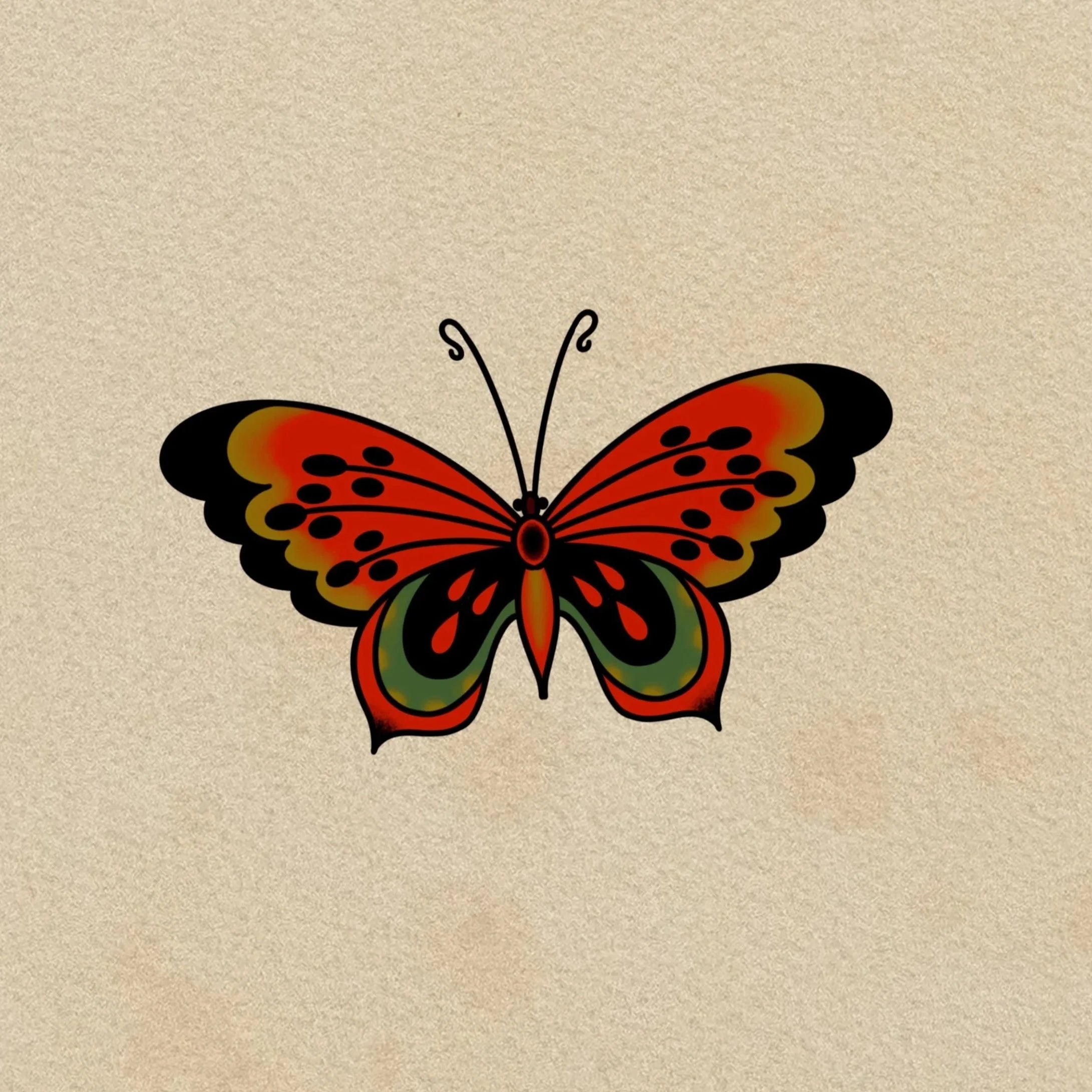Butterfly flash design by Craig Brock