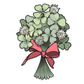 Clovers flash design by Mel Perlman