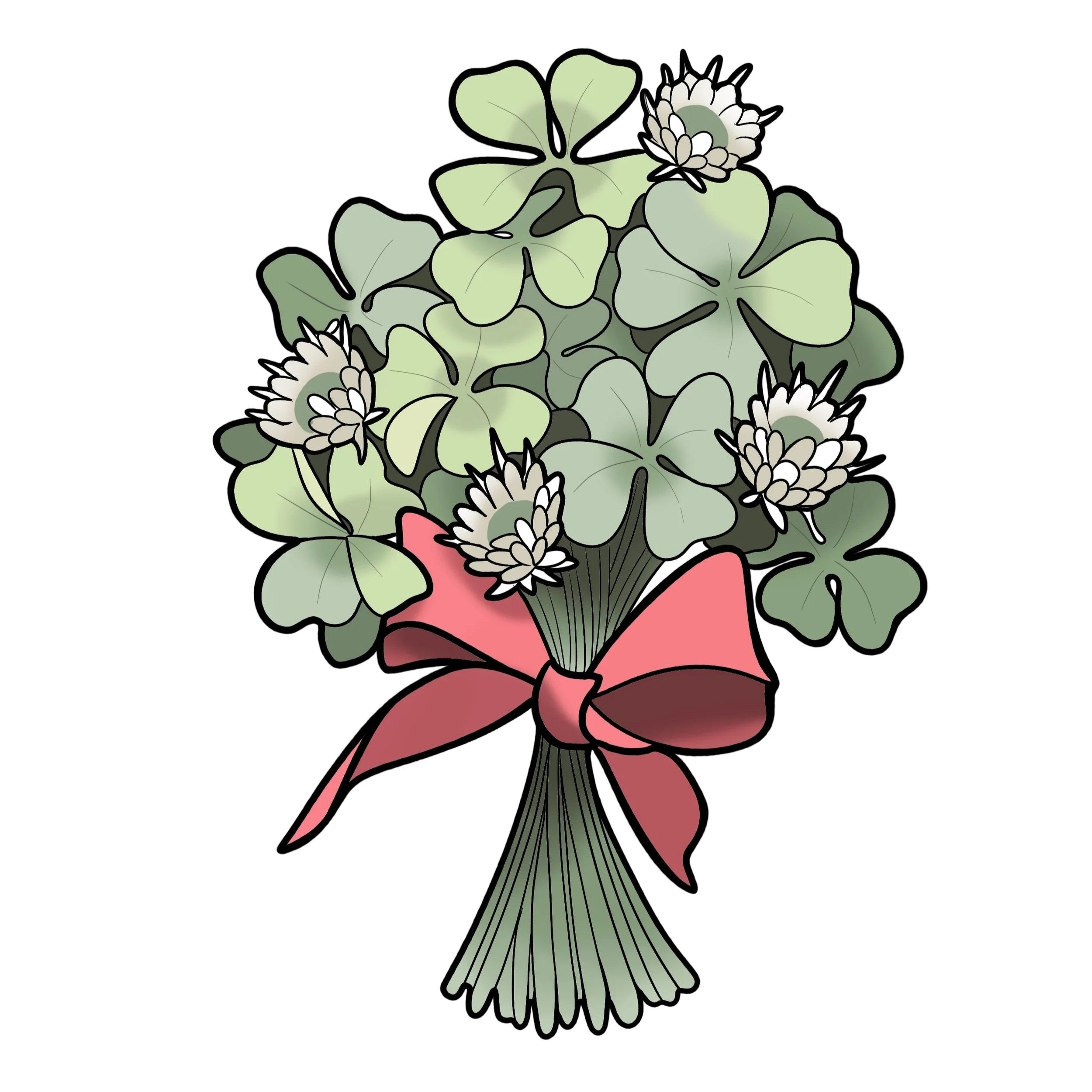 Clovers flash design by Mel Perlman