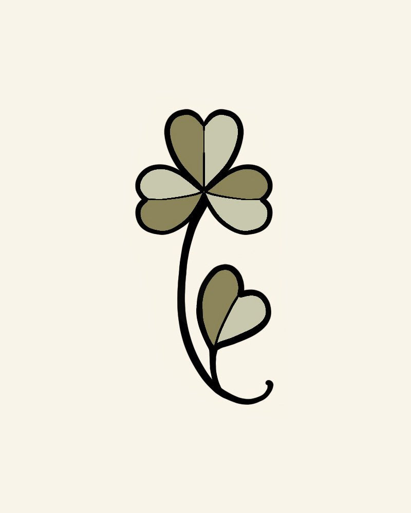 Small Clover flash design by Mel Perlman