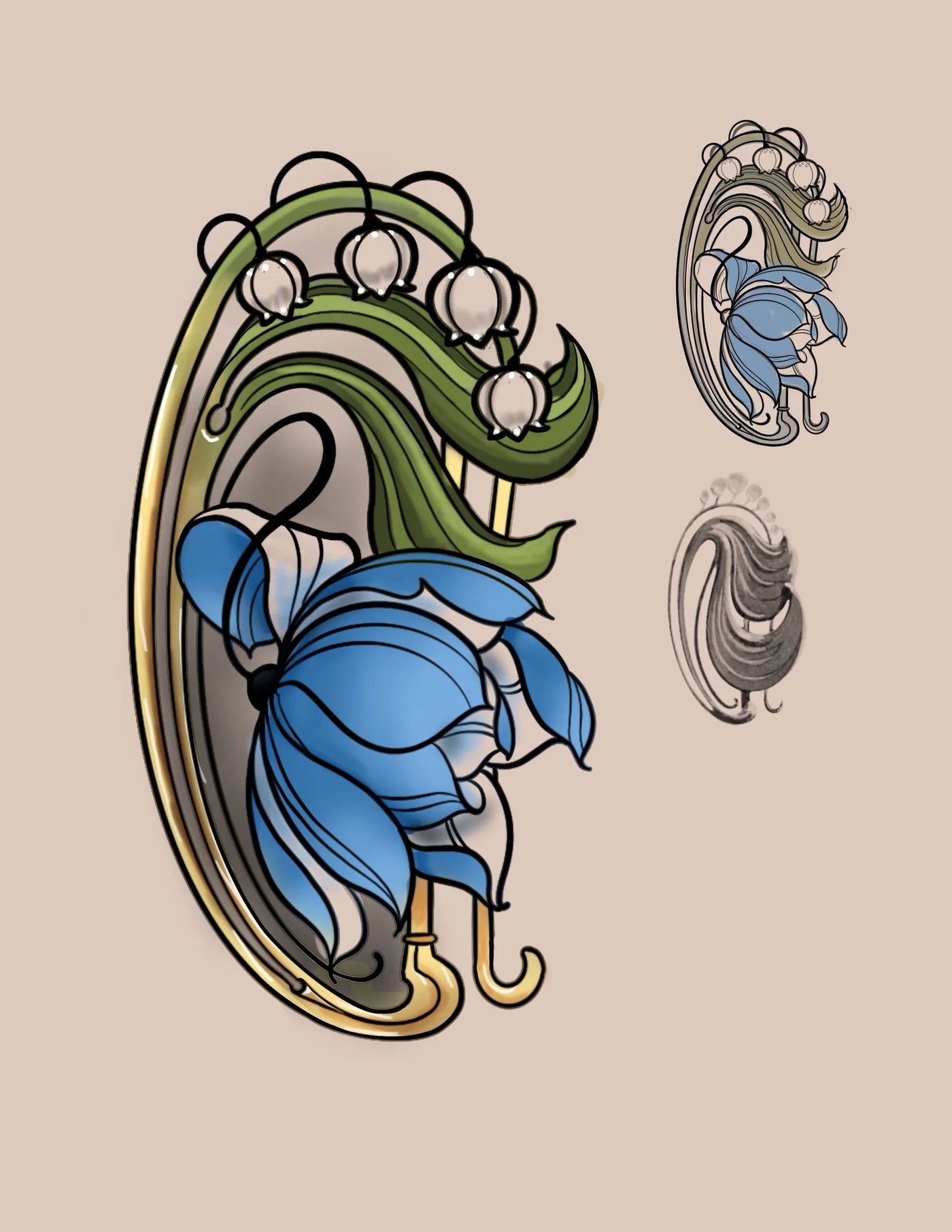 Art Nouveau Floral