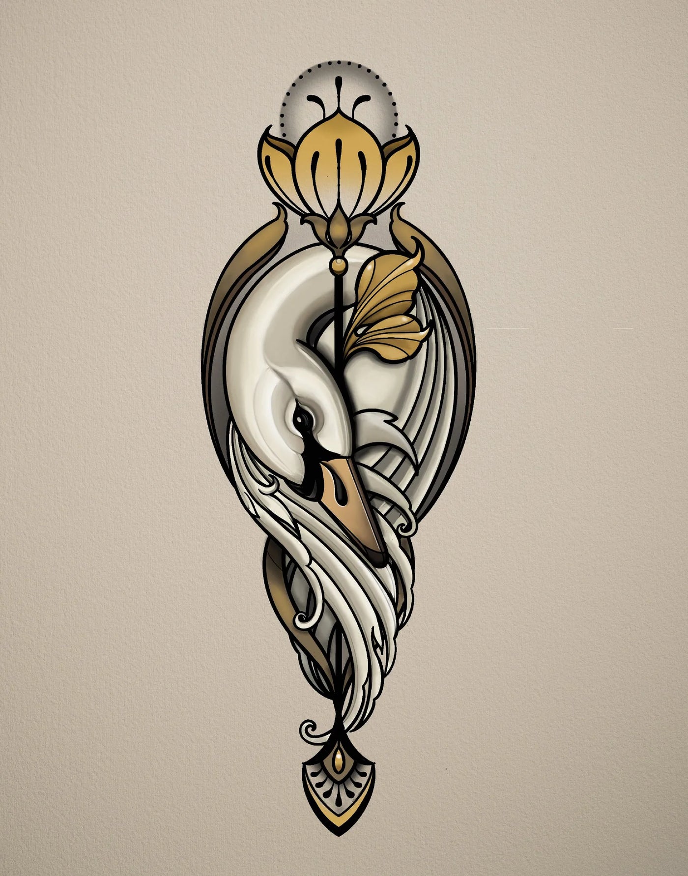 Deco Swan