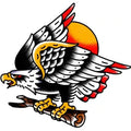 Eagle flash design by Michel Parisay