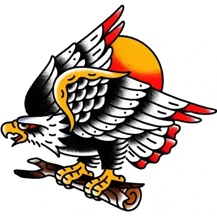 Eagle flash design by Michel Parisay