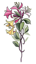 Honeysuckle flash design by Mel Perlman