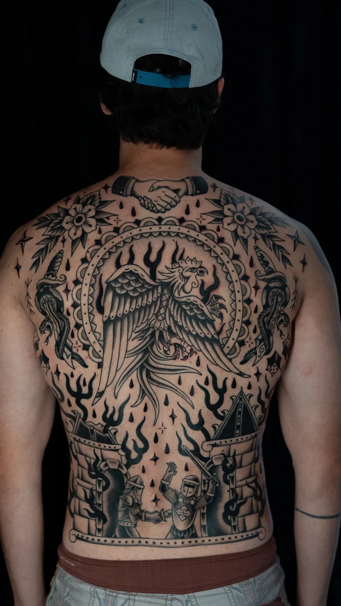 American Traditional Backpiece