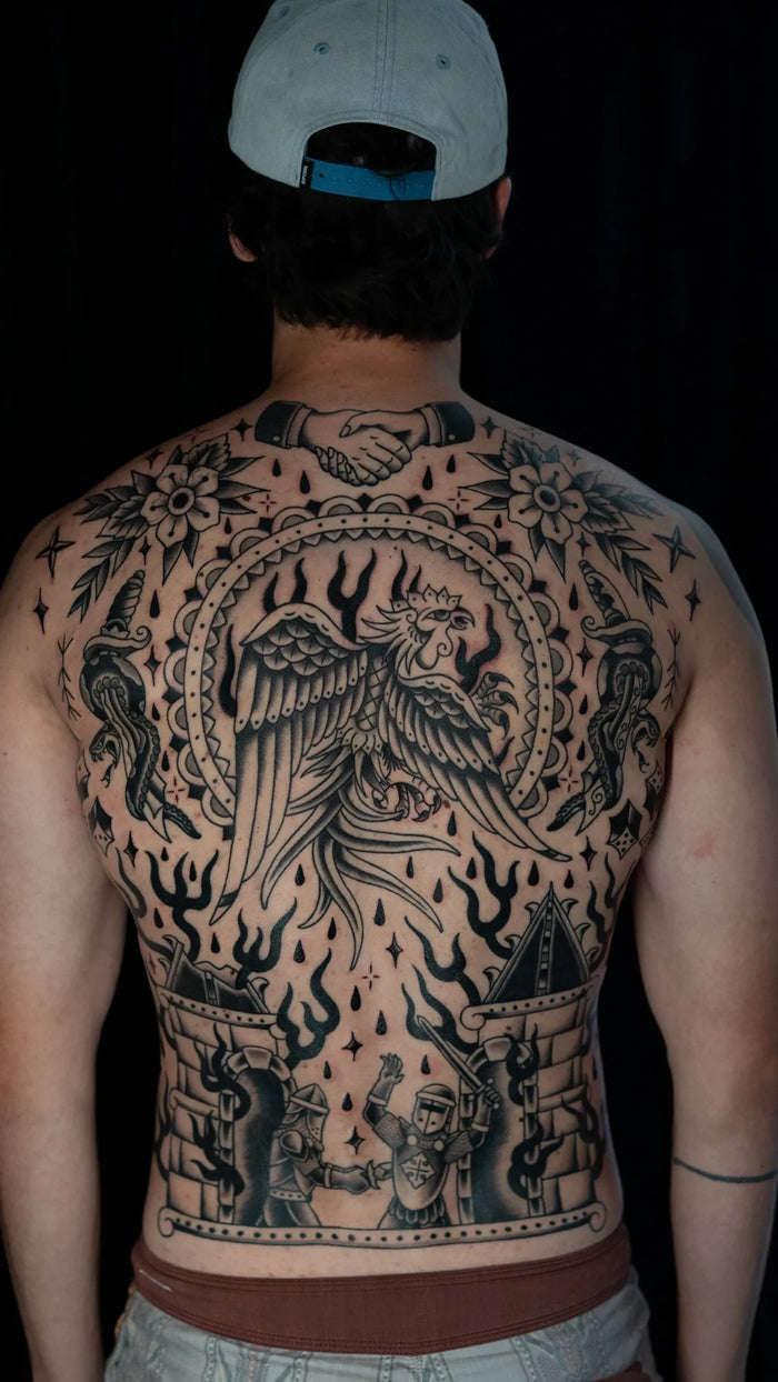 American Traditional Backpiece