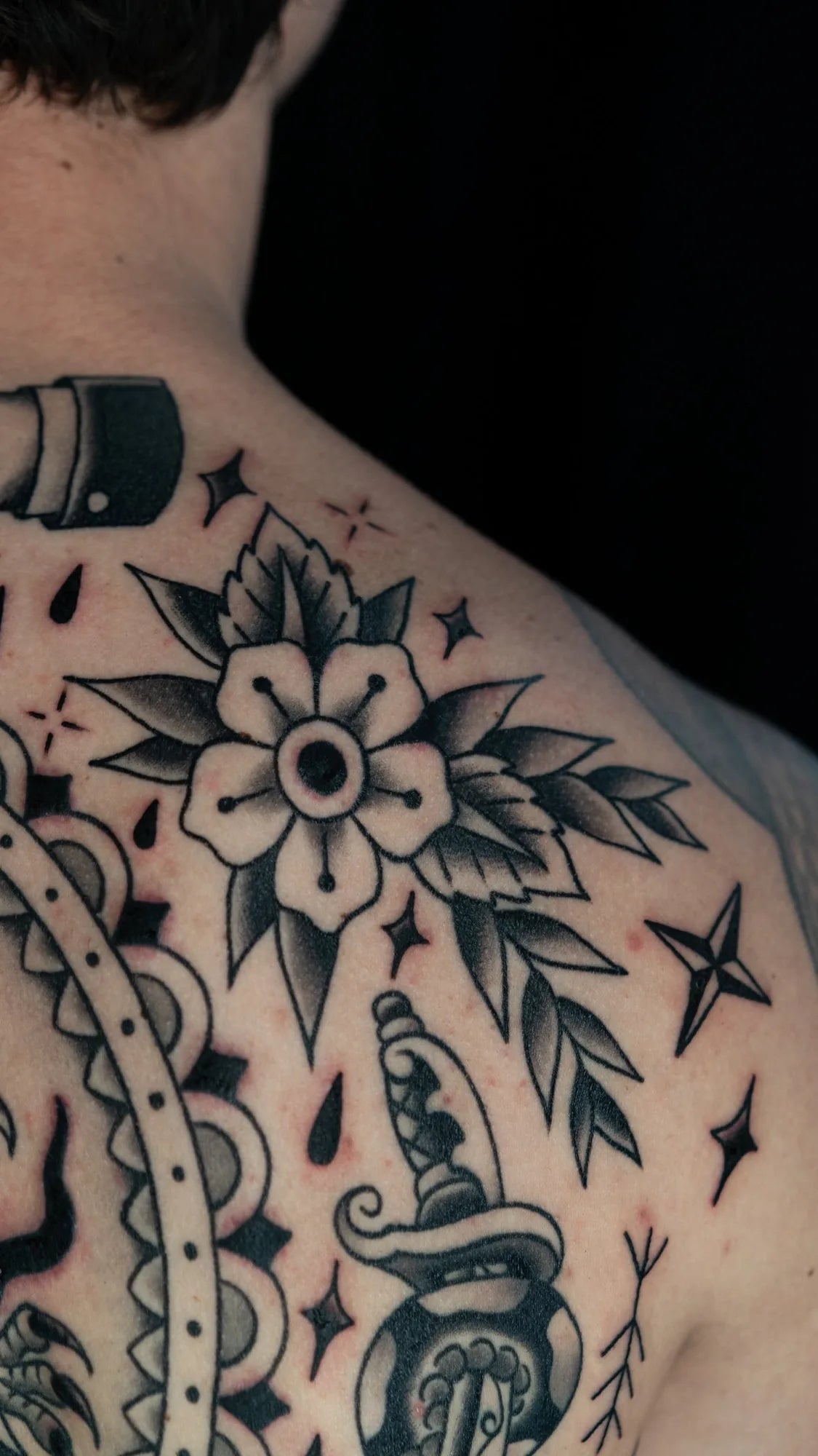 American Traditional Backpiece