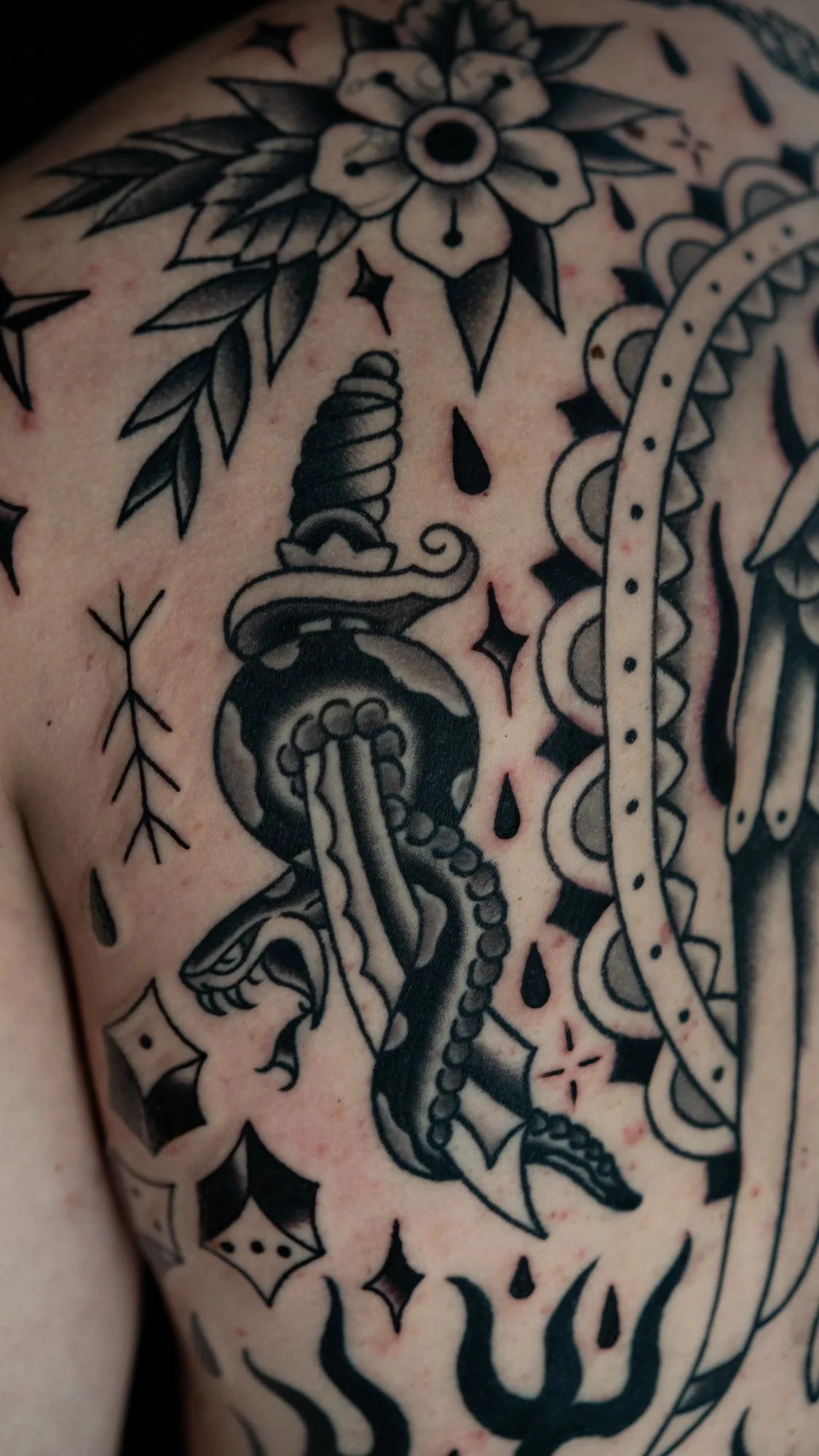 American Traditional Backpiece