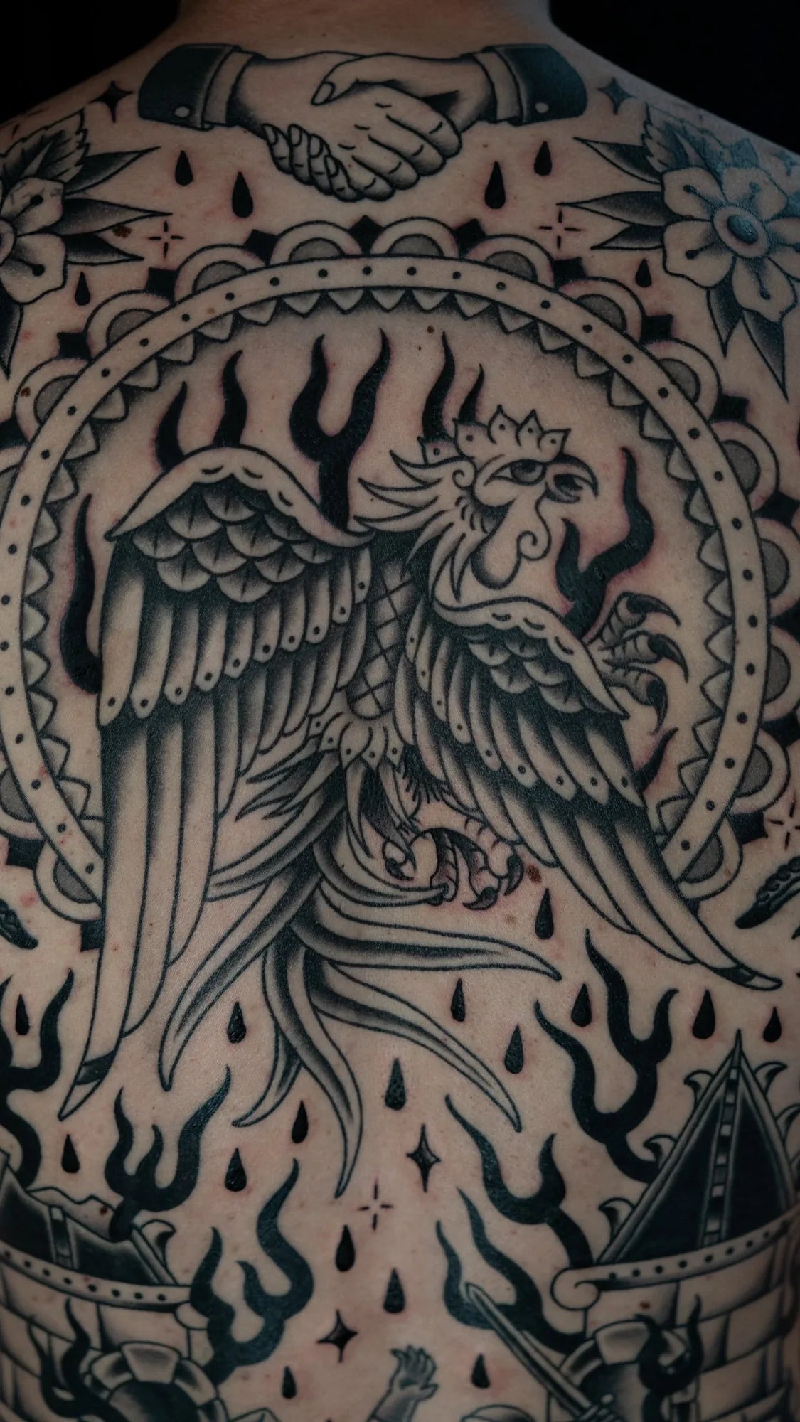 American Traditional Backpiece