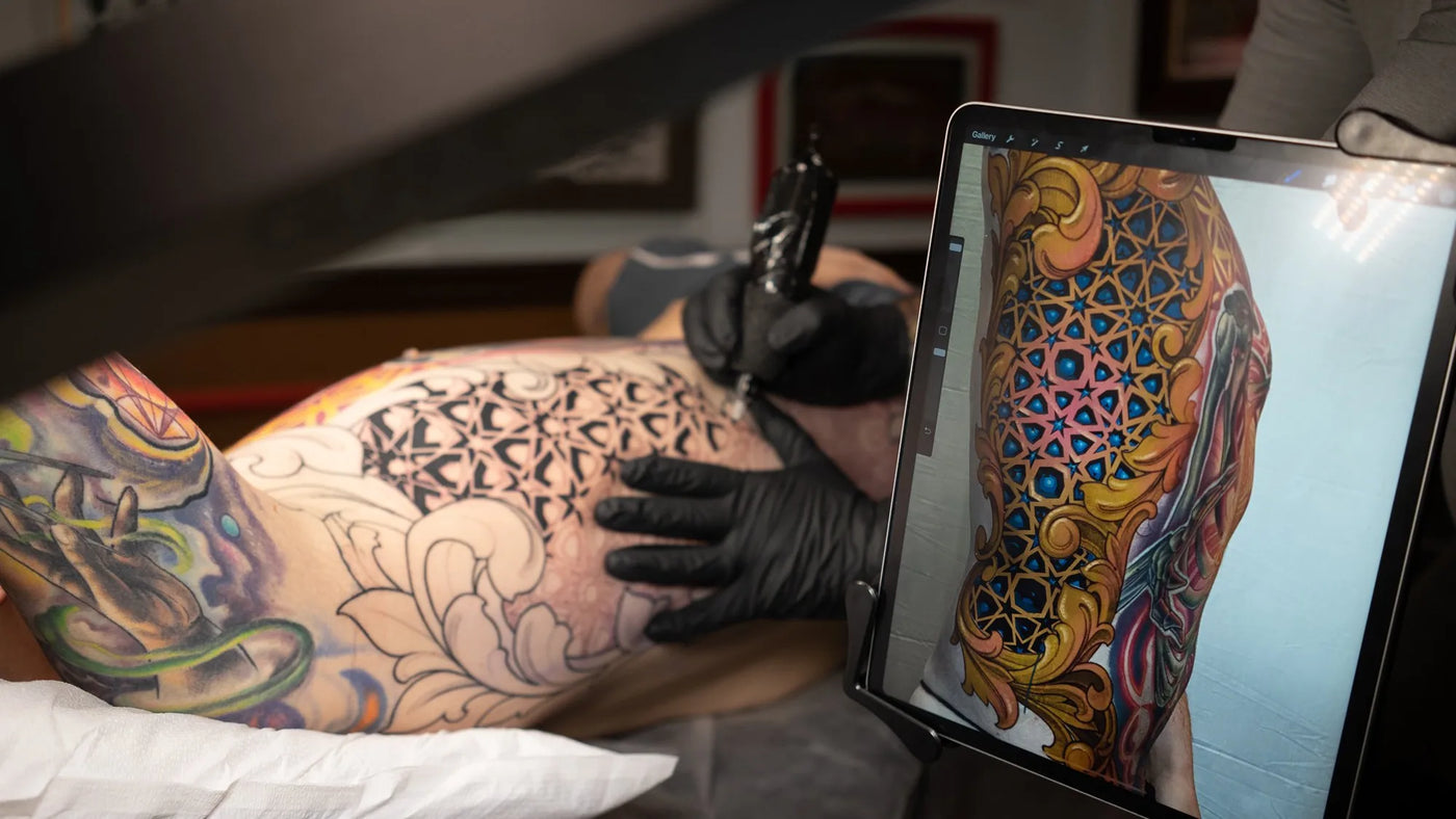 Geometric Ornamental Tapestry