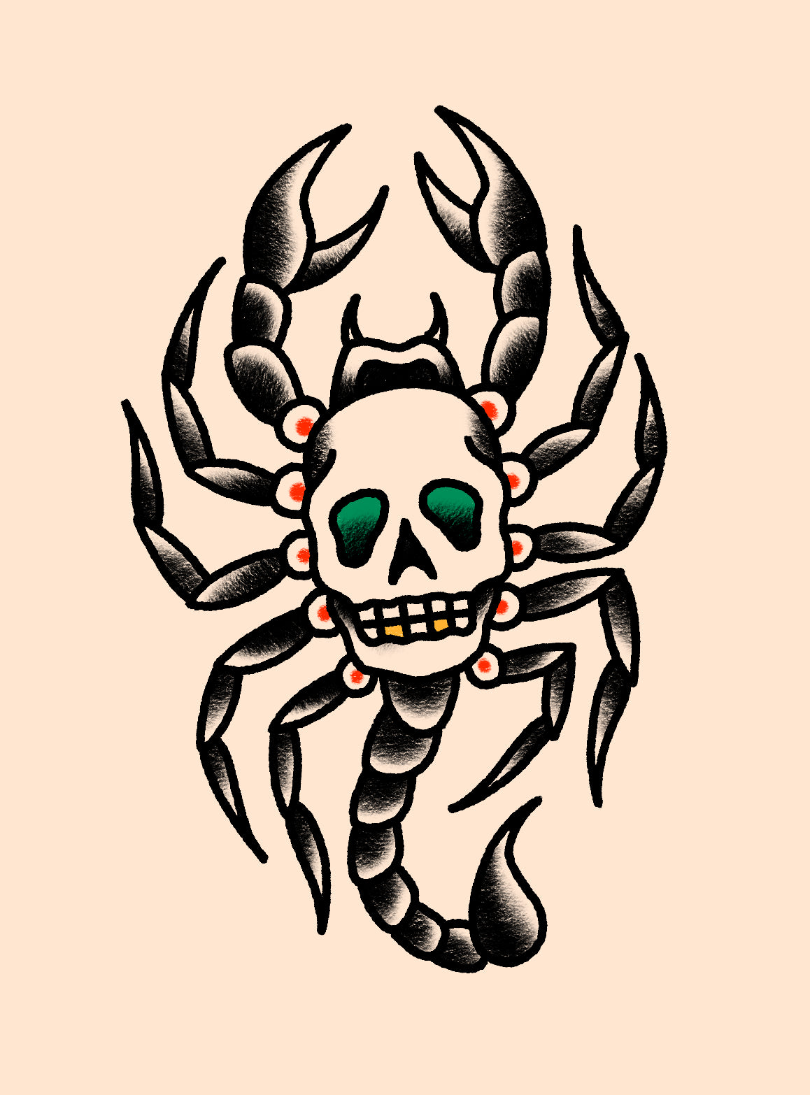 Scorpion flash design by Michel Parisay